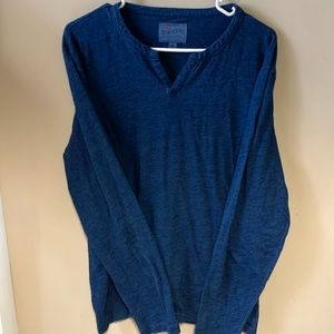 Lucky brand. Blue long sleeve. Tee.